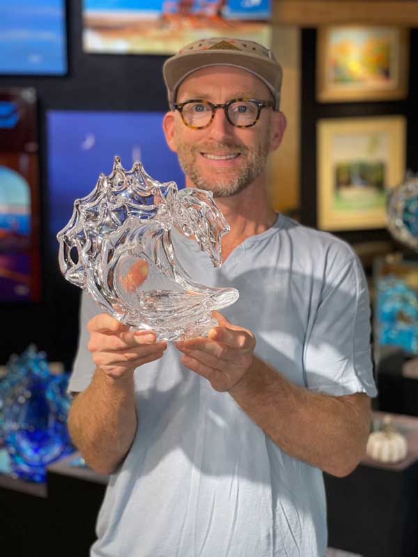 Extra Small Clear Wave David Wight Ocean Blue Galleries