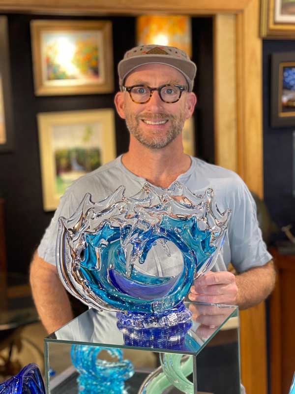 Waterdance Springwater Wave David Wight Ocean Blue Galleries