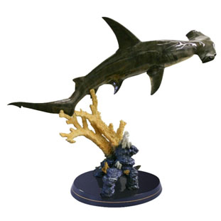 Great Hammerhead Reef Wyland Bronze Sculpture