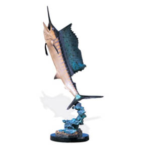 Sail Fish by Wyland - medium size bronze sculpture