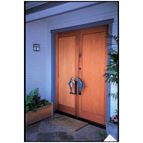 Wyland Dolphin Door Handle - medium size bronze sculpture