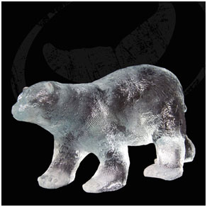 polar bear cub – Wyland lucite Polar Bear Cub - Wyland lucite sculpture