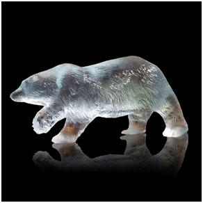 polar bear sea – Wyland lucite Polar Bear Sea - Wyland lucite sculpture