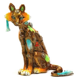 Edison (Micro) Nano Lopez sculpture at Ocean Blue Galleries