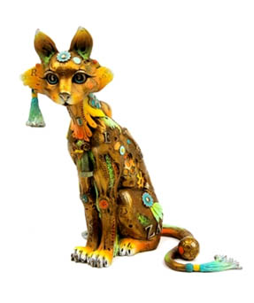 Edison (medium) Nano Lopez sculpture at Ocean Blue Galleries