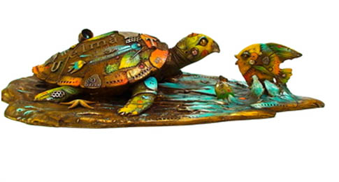 Elma (endangered list) Nano Lopez sculpture at Ocean Blue Galleries