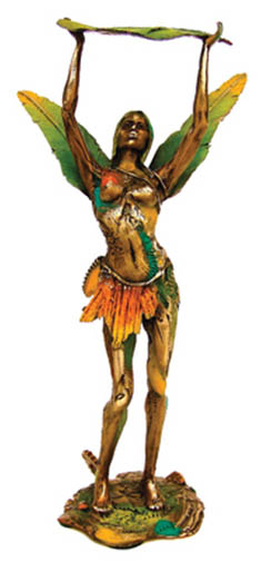 Feather Lite (figurative) Nano Lopez sculpture at Ocean Blue Galleries