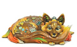 Foxy (Micro) Nano Lopez sculpture at 