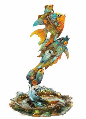 Henry, Stella & The Twins (medium) Nano Lopez sculpture at Ocean Blue Galleries