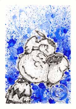 Hipster Dog Dreams by Tom Everhart Snoopy art for sale