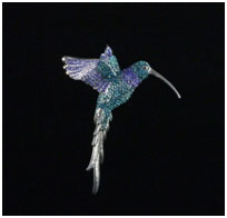 Hummingbrd by Clarita Brinkerhoff at Ocean Blue Galleries