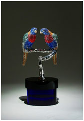Rainbow Lorikeets by Clarita Brinkerhoff at Ocean Blue Galleries Rainbow Lorikeets by Clarita Brinkerhoff at Ocean Blue Galleries