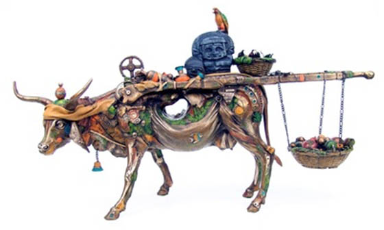 Matilda (medium) Nano Lopez sculpture at Ocean Blue Galleries