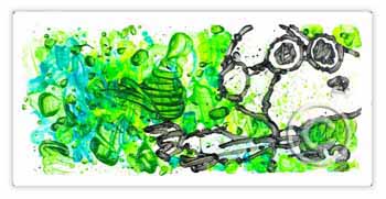 Partly-Cloudy-745-Morning-Fly by Tom Everhart Snoopy Art