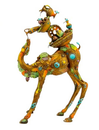 Phillipe Jr III (endangered list) Nano Lopez sculpture at Ocean Blue Galleries