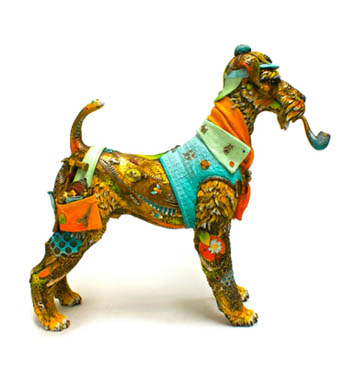 Sherlock Life Size (endangered list) Nano Lopez sculpture at Ocean Blue Galleries