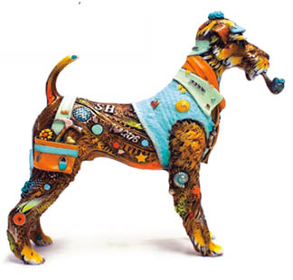 Sherlock (small) Nano Lopez sculpture at Ocean Blue Galleries