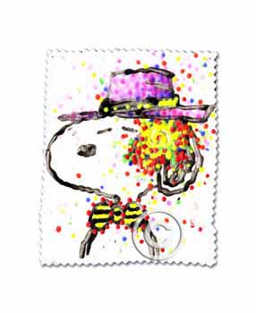 Tahiti-Hipster-III Snoopy Art by Tom Everhart
