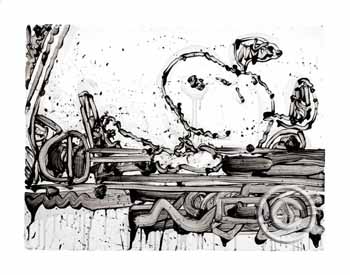 Maxi Taxi by Tom Everhart Snoopy Art for sale