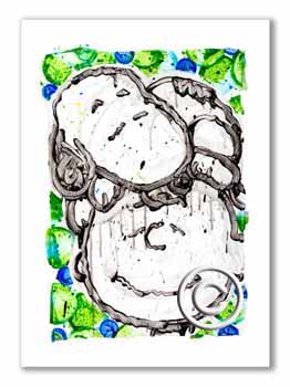 sleepover-homies-evening Snoopy Art by Tom Everhart