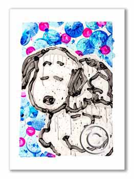 sleepover-homies-night Snoopy Art by Tom Everhart