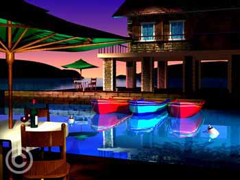 3 Boats by Stephen Harlan at Ocean Blue Galleries