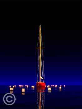 Floating Candles by Stephen Harlan for sale at Ocean Blue Galleries