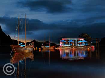 Heard About this Place by Stephen Harlan for sale at Ocean Blue Galleries