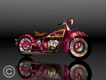 Indian 1928 Scout by Stephen Harlan for sale at Ocean Blue Galleries