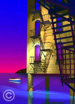 Last Light by Stephen Harlan for sale at Ocean Blue Galleries