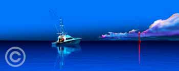 Marquesas-Panorama by Stephen Harlan for sale at Ocean Blue Galleries