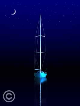 Midnight Blue by Stephen Harlan for sale at Ocean Blue Galleries