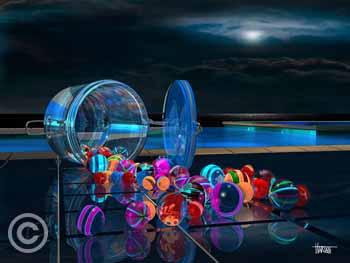 Moonlight Marbles by Stephen Harlan for sale at Ocean Blue Galleries