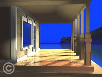 Morning Porch by Stephen Harlan for sale at Ocean Blue Galleries