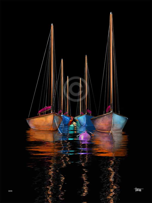 Nightlife by Stephen Harlan Ocean Blue Galleries