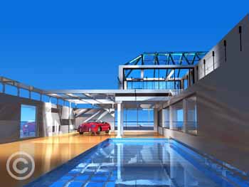 Red Porsche by Stephen Harlan at Ocean Blue Galleries