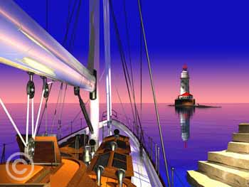 Red Sky at Night by Stephen Harlan at Ocean Blue Galleries