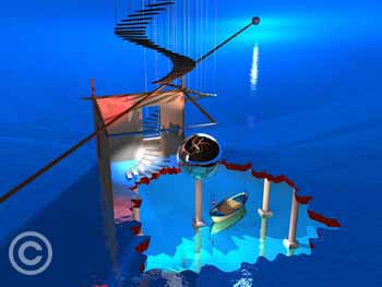 Stairway by Stephen Harlan at Ocean Blue Galleries