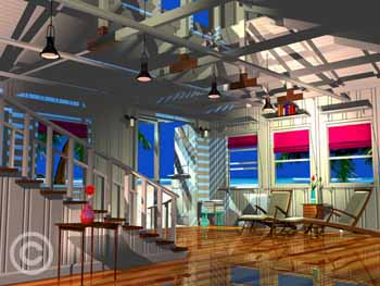 The Beach Studio by Stephen Harlan at Ocean Blue Galleries