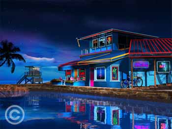 The Last Stop by Stephen Harlan at Ocean Blue Galleries