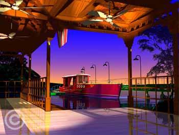 The Launch by Stephen Harlan at Ocean Blue Galleries