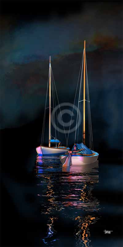 Waiting on You by Stephen Harlan Ocean Blue Galleries