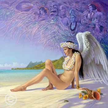 Angle of Hawaii by Michael Cheval at Ocean Blue Galleries