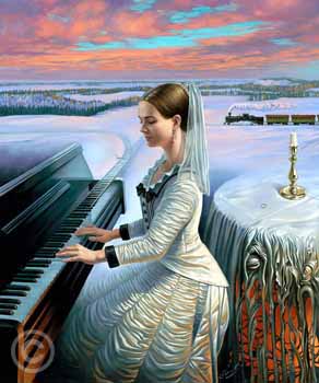 Anna by Michael Cheval at Ocean Blue Galleries