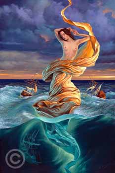 Awakening by Michael Cheval at Ocean Blue Galleries