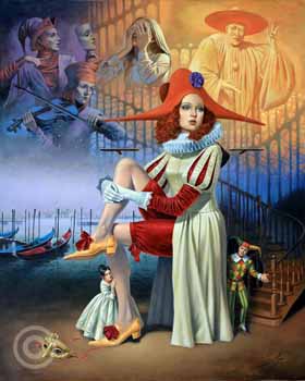 Hide and Seek by Michael Cheval at Ocean Blue Galleries