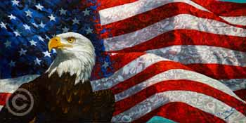 Land of The Free by Michael Cheval at Ocean Blue Galleries