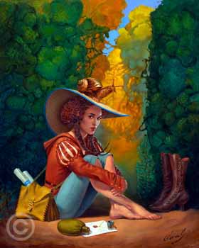 Outrunner_s Halt by Michael Cheval at Ocean Blue Galleries