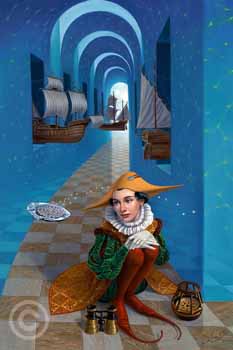 Pearl Rhapsody by Michael Cheval at Ocean Blue Galleries