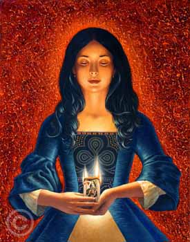 Queen of Clubs by Michael Cheval at Ocean Blue Galleries